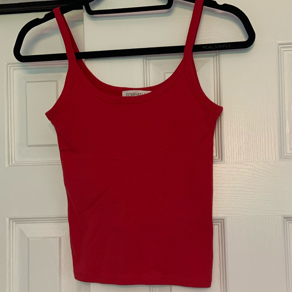 Red Forever 21 Crop Top